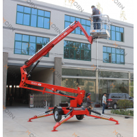 CE certificate 8m hydraulic towable boom platform lift  for sale