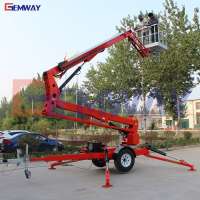 Gemway 16m and 18m cherry picker trailer mounted towable boom lift