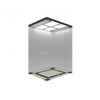 Passenger Elevator Cabin of Hairline Stainless Steel Decoration